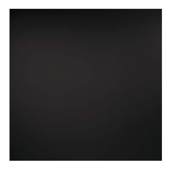 GENESIS 23.75in. x 23.75in. Smooth Pro Lay In Vinyl Black Ceiling Tile (Case of 12)