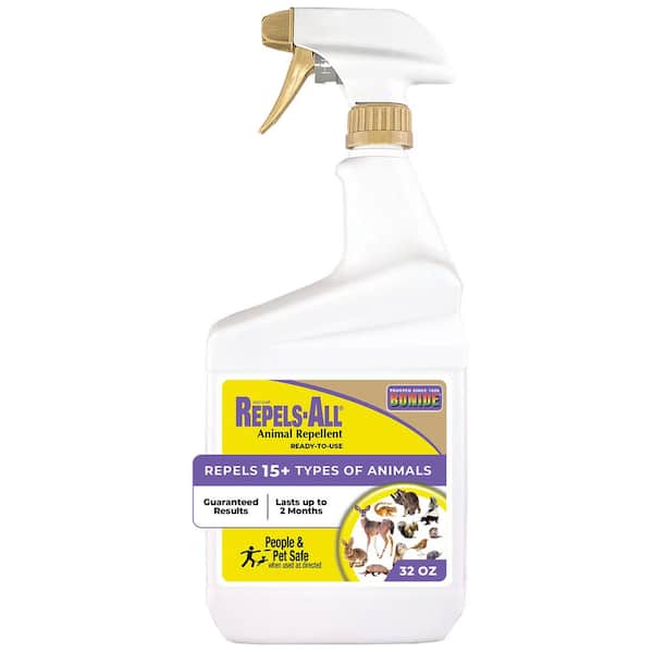 Bonide Repels-All Animal Repellent, 32 oz Ready-To-Use, Long Lasting Outdoor Garden Deer Repellent