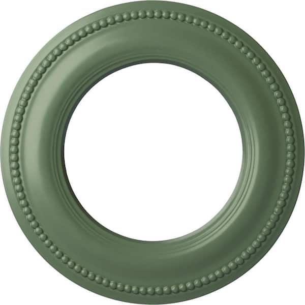 Ekena Millwork 3/4" x 13" x 13" Polyurethane Bradford Classic Ceiling, Hand-Painted Athenian Green