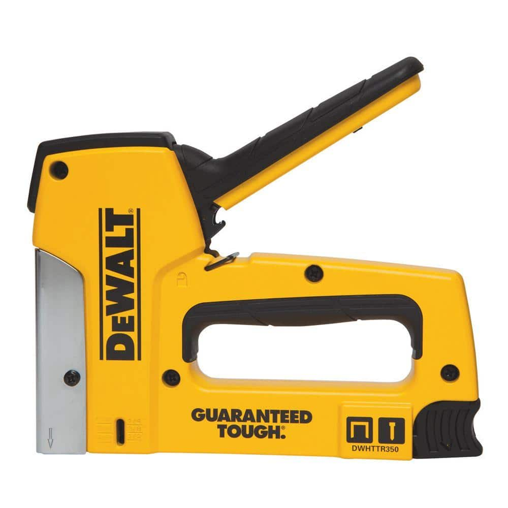 DEWALT 18-Gauge Heavy-Duty Staple/Nail Gun DWHTTR350 The Home Depot