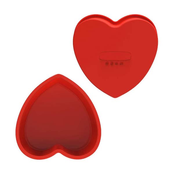 Heart Shape 1-Cup Silicone Cake Pan Nonstick Food Grade Material Baking Mold Easy Clean Freezer Oven Safe
