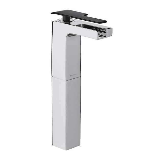 NEW Glacier Bay Single-Handle Modern Vessel Bathroom Faucet in Chrome with Drain 