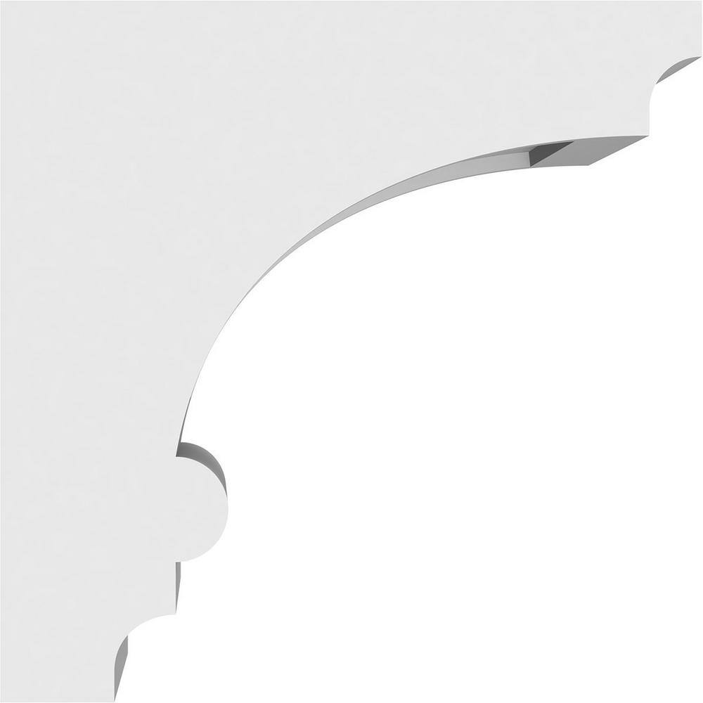 White Architectural Grade PVC Decorative Corbel 5"W x 6"D x 6"H
