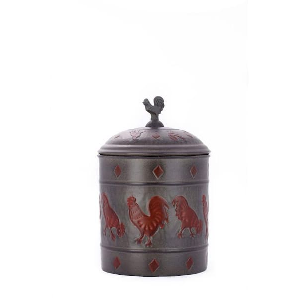 Old Dutch 7 in. x11 in. Rooster Cookie Jar with Fresh Seal Cover