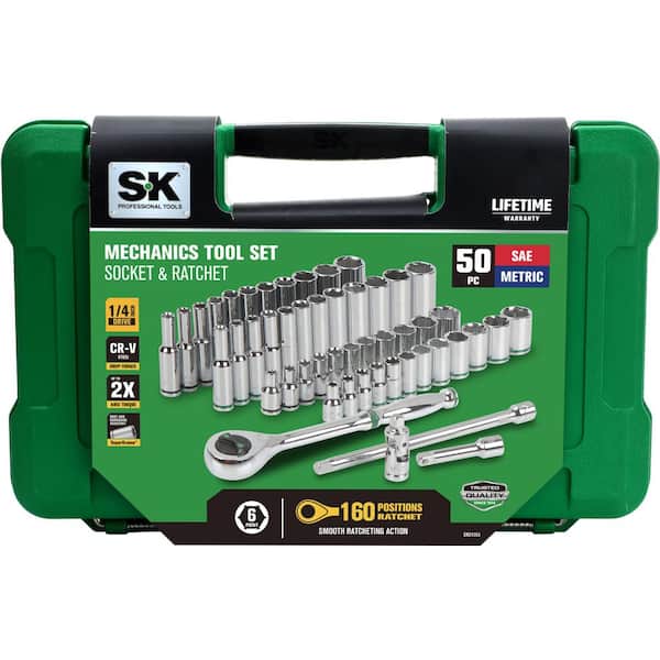 SK SK01354 1/4 160P Mechanic Tool Set-(50 Piece) SK01354 - The