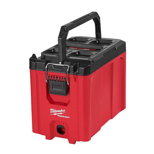 Milwaukee - PACKOUT 10 in. Compact Portable Tool Box with Adjustable Dividers and Interior Storage Tray