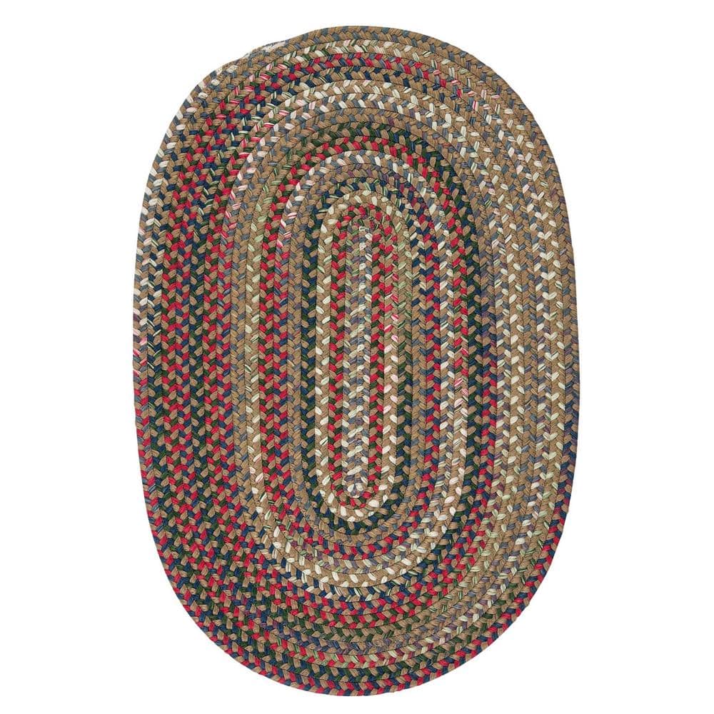 Chestnut Knoll Straw Beige 8 ft. x 11 ft. Oval Indoor Area Rug