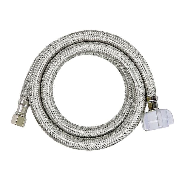 Toilet Connector Water Line 3/8 in. x 7/8 in. Female Compression Balcock Nut Toilet Supply Line 24 in.