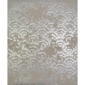 56.9 sq. ft. Khaki/Silver Eclipse Wallpaper