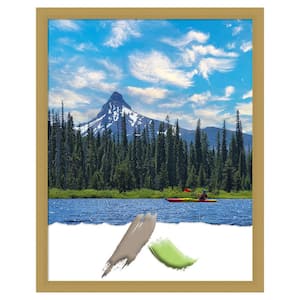 Grace Brushed Gold Narrow Picture Frame Opening Size 22 in. x 28 in.