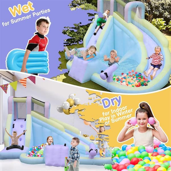 Karl home 157 in. L x 118 in. W Inflatable Bounce House with