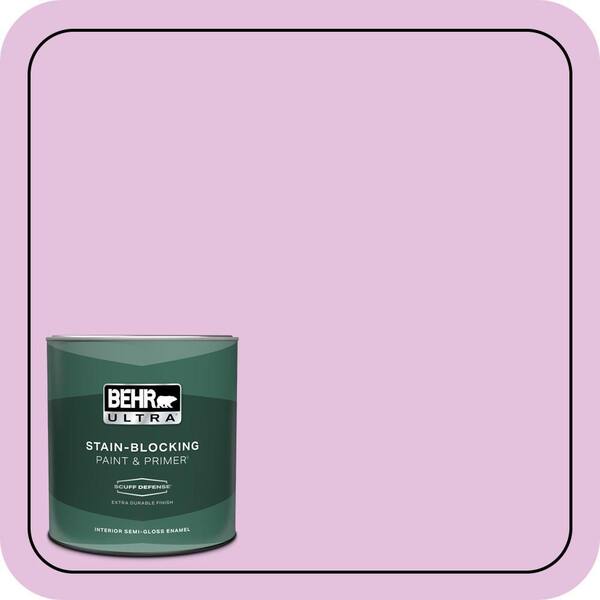BEHR ULTRA 1 qt. #P110-2 Girl Talk Extra Durable Semi-Gloss Enamel Interior Paint & Primer