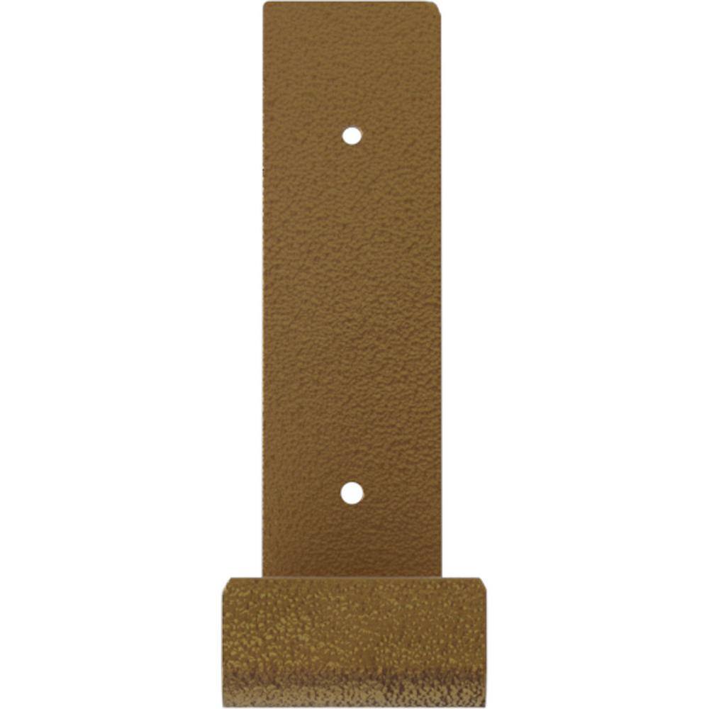 Hammered Gold Steel 2"W x 12"D x 7"H Hanging Shelf Bracket