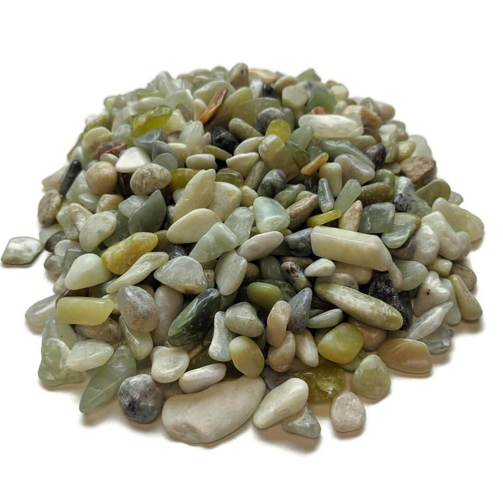 Dyiom 0.125 Cu. Ft. Multi-Colored Small Polished Pebbles 10 Lbs. 3/8 In ...