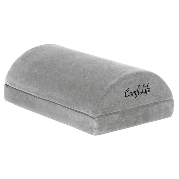 COMFILIFE Gray Adjustable Memory Foam Foot Rest R-FR-GRY - The Home Depot