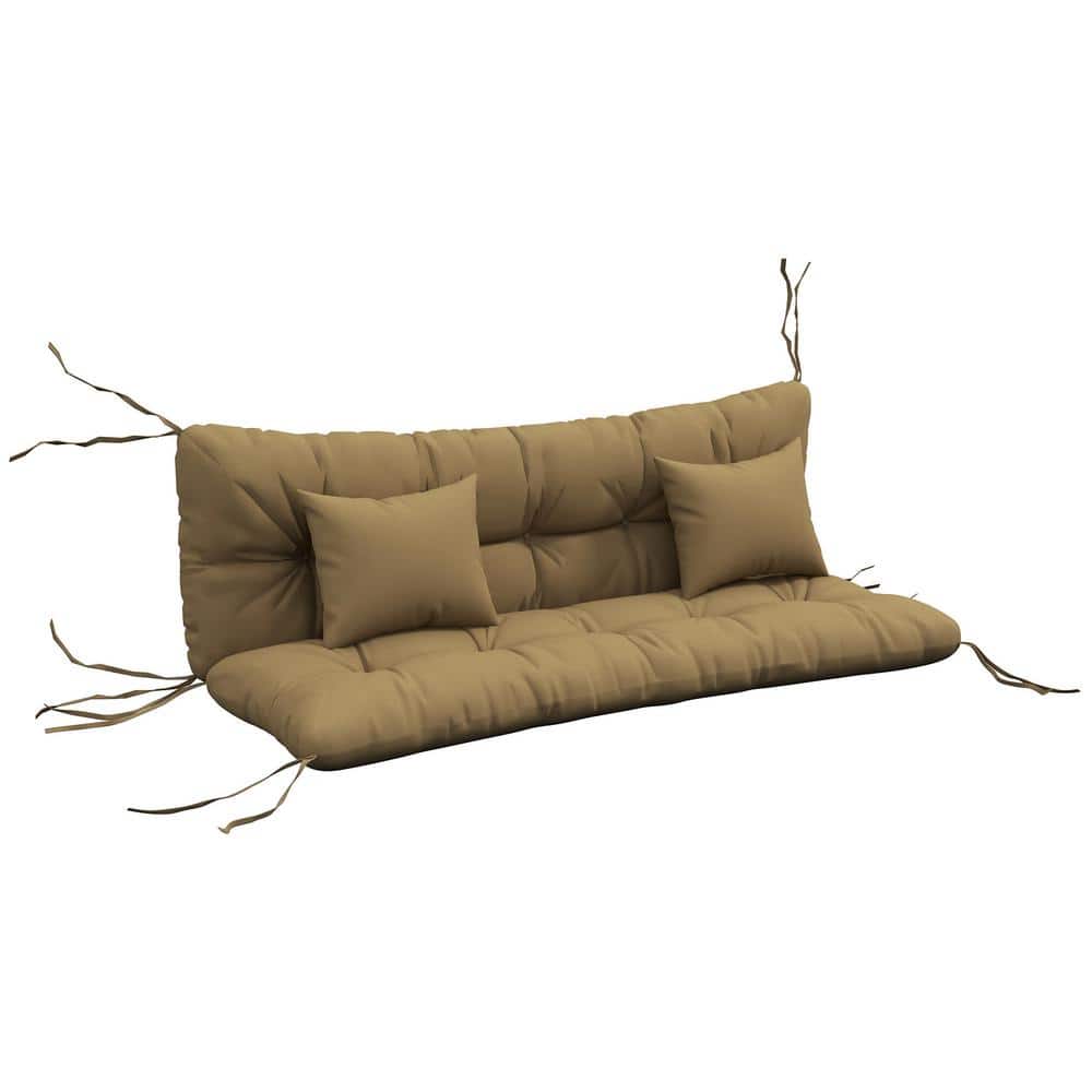 Brown Tufted Outdoor Bench Cushions, Swing Cushion Set, Replacement Bench S