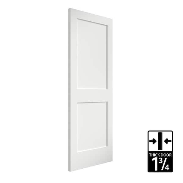 eightdoors 36 in. x 80 in. x 1-3/4 in. Shaker 2-Panel Solid eightdoors 36 in. x 80 in. x 1-3/4 in. Shaker 2-Panel Solid