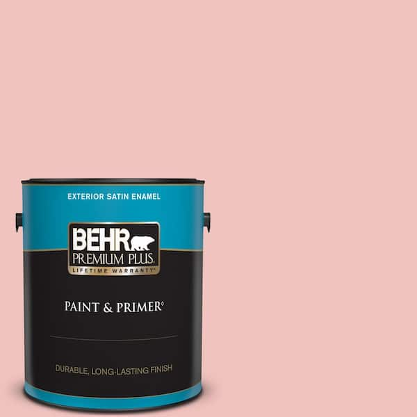 BEHR PREMIUM PLUS 1 gal. #M160-2 Taffy Twist Satin Enamel Exterior Paint & Primer