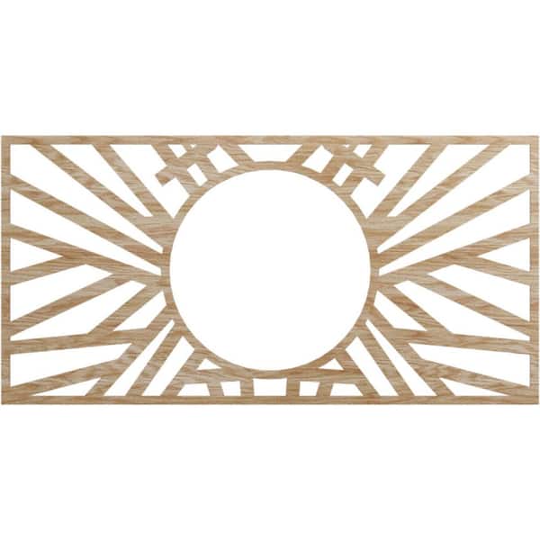 Ekena Millwork 0.25 in. x 40 in. x 20 in. Wood (Red Oak) Medallion Moulding