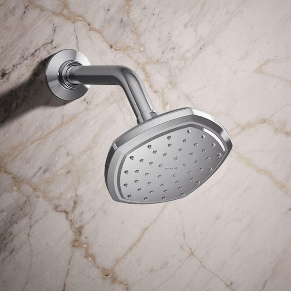 KOHLER Occasion 1-Spray Patterns with 2.5 GPM 5.5 in. Wall Mount Fixed Shower Head in Polished Chrome
