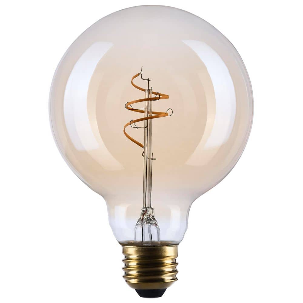 5.5 Watt G30 2000K Medium Base Clear Glass Amber Coil Filament Dimmable Edison LED Light Bulb (24-Pack) price history on PriceWatchPro
