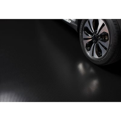 Midnight Black Garage Flooring Rolls The Home Depot Midnight Black Garage Flooring Rolls, Diamond Tread Garage Flooring Costco