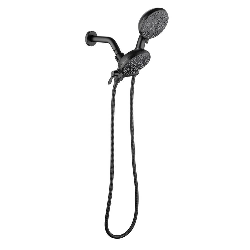 Heemli Rain 7-Spray Patterns Wall Mount Handheld Shower Head Combo ...