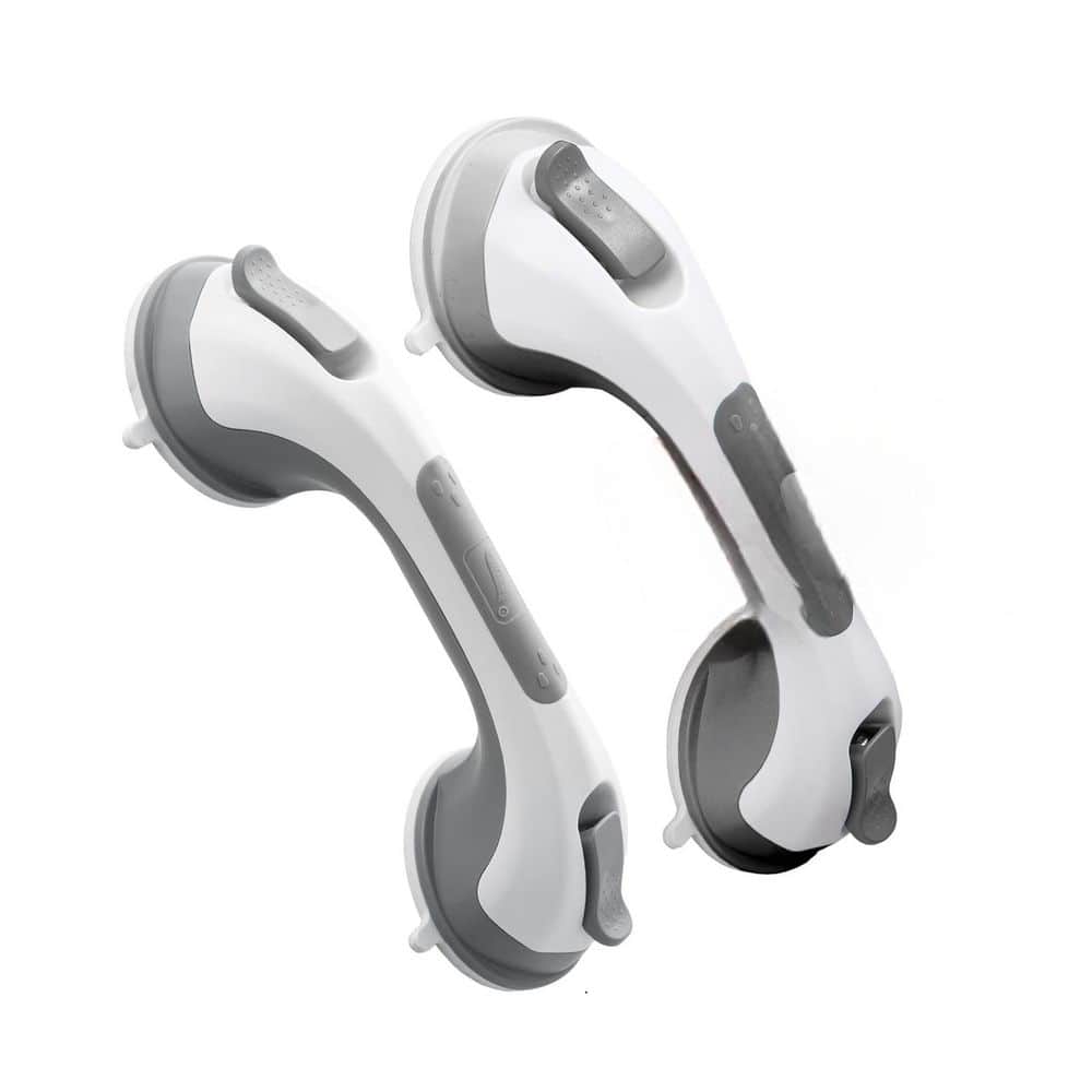 12.2 in. L Strong Suction Grab Bar, Safety Grip for Bathroom, No Drilling, 
