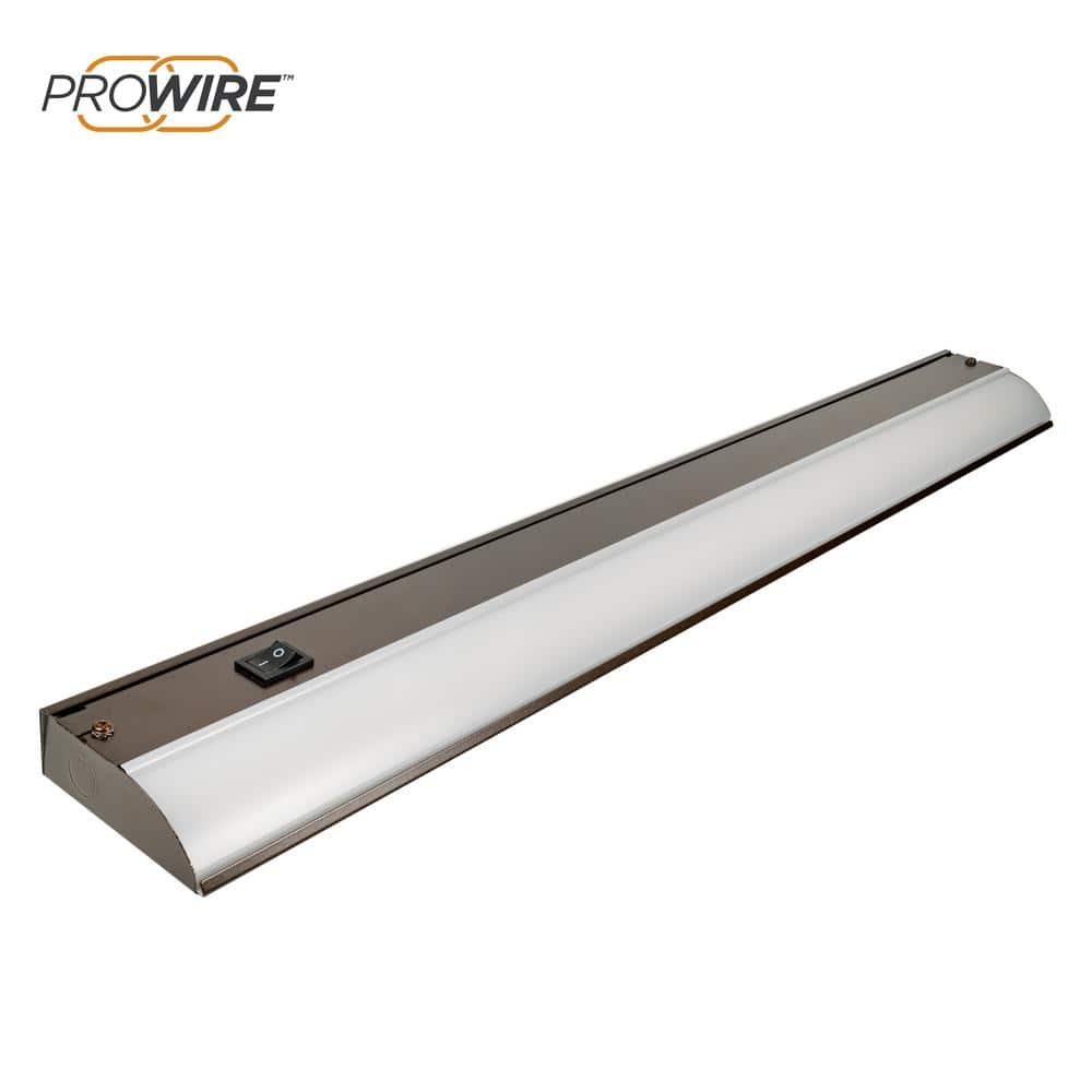 ULTRA PROGRADE ProWire Direct Wire 24 in. LED Oil-Rubbed Bronze Under  Cabinet Light 64771-T1 The Home Depot