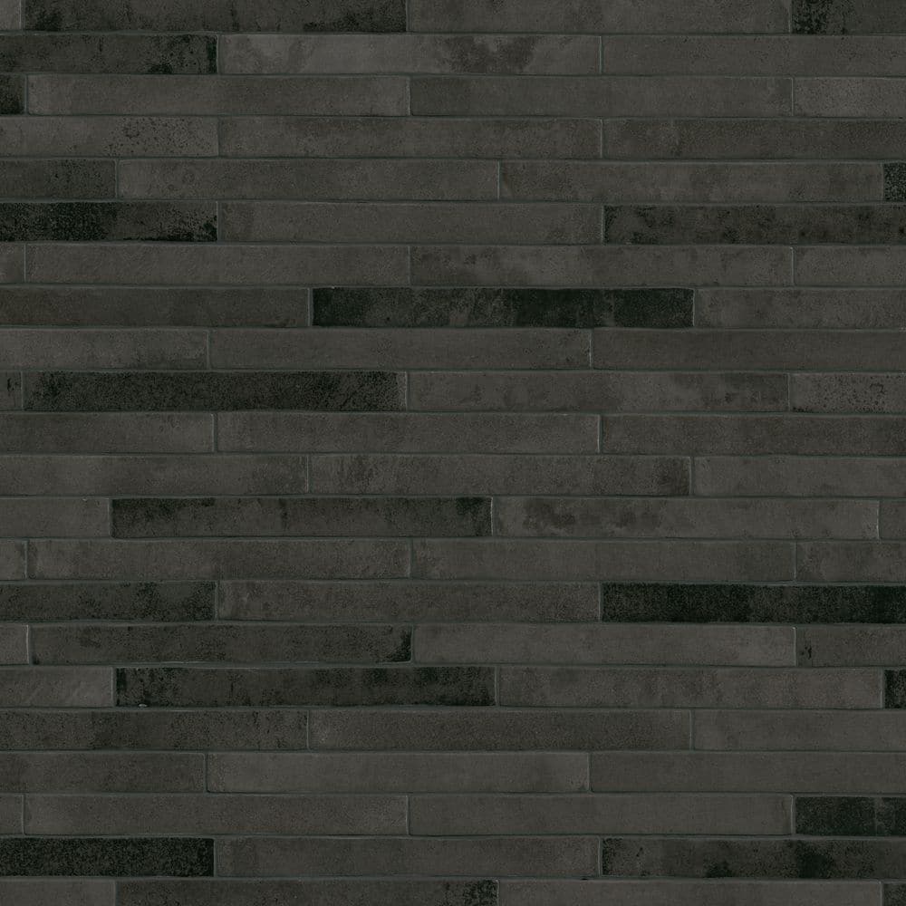 Maestro Palace Charcoal 2 in. x 18 in. Glossy Porcelain Floor and Wall Tile (8 sq. ft./ Case) price history on PriceWatchPro