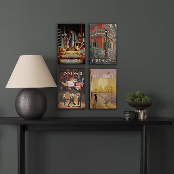 Louisiana GoSeries 1 Black Framed Wall Art 15.5 in. x 10.5 in.