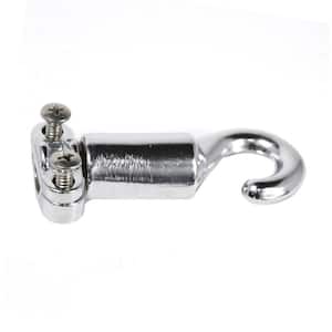 3/8 in. to 1/2 in. Cleat Type Rope Hook in Chrome