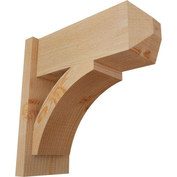 Ekena Millwork 8 in. x 18 in. x 18 in. Thorton Craftsman Smooth Douglas Fir Outlooker