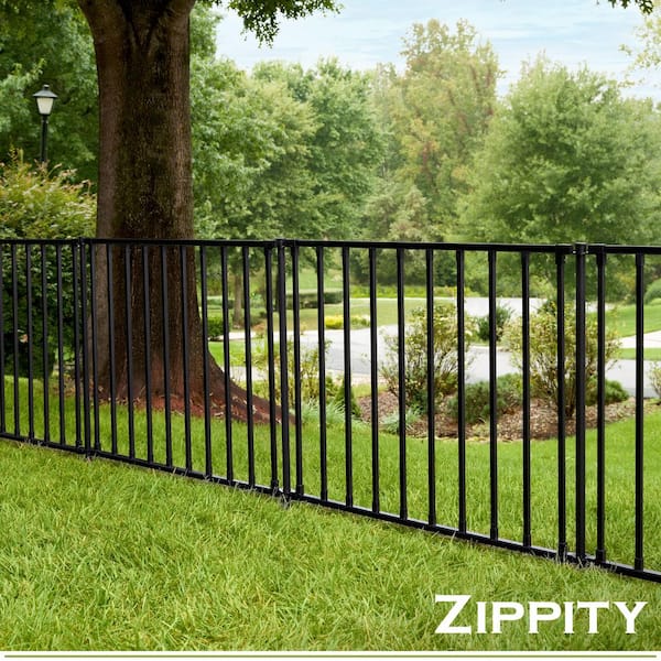 3 ft. H x 3.5 ft. W Zurich Poly-Steel Spaced Picket Flat Top Fence Panels (2-Panels)