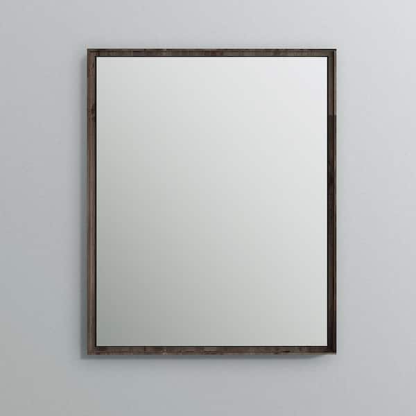 Formosa 26 in. W x 32 in. H Framed Rectangular Bathroom Vanity Mirror in Acacia