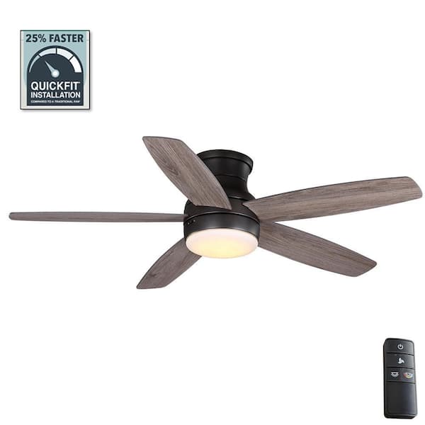 Home Decorators Collection Ashby Park 52 in. White Color Changing Integrated LED Bronze Ceiling Fan with Light Kit and Remote Control