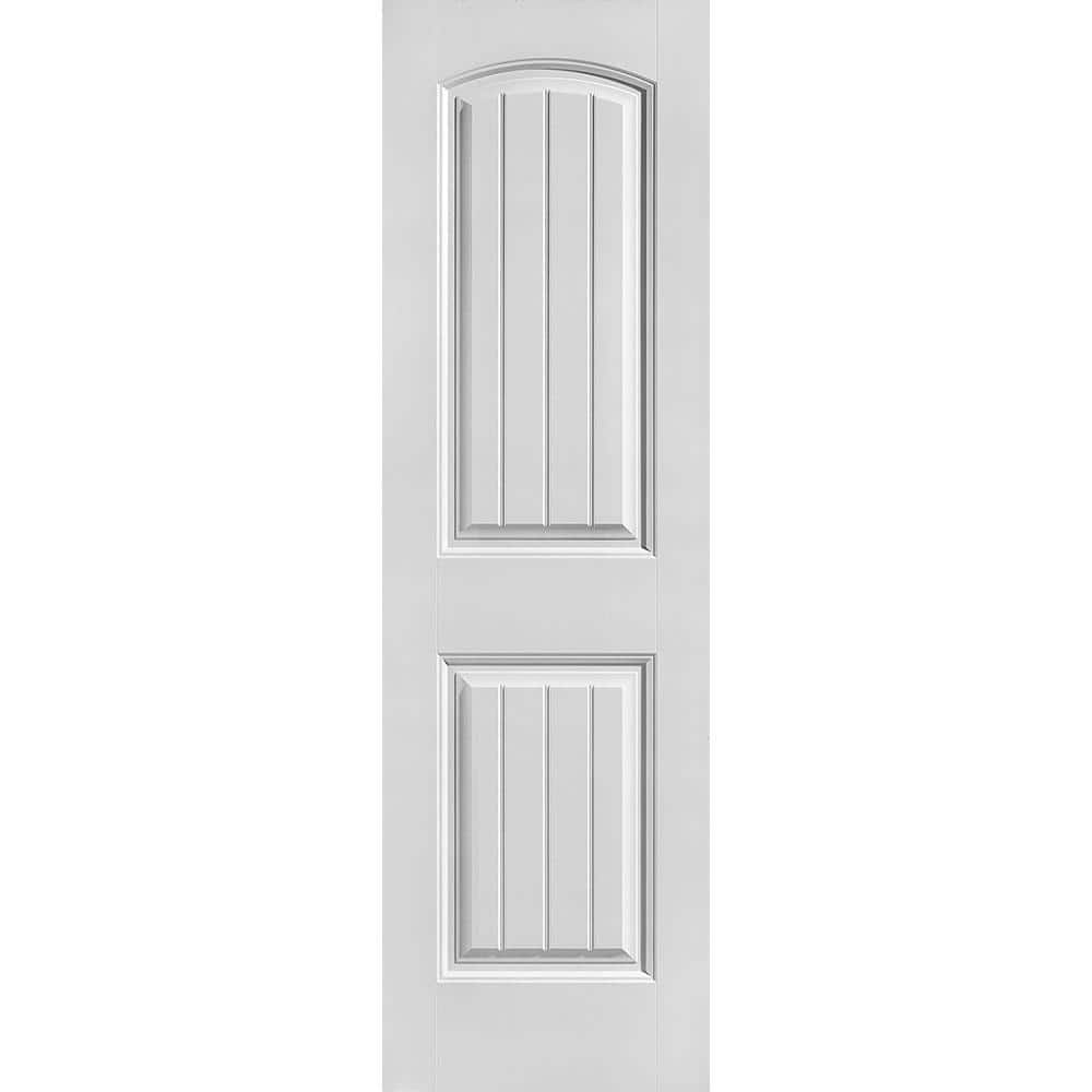 24 in. x 80 in. Primed 2-Panel Cheyenne Hollow Core Composite Interior Door Slab