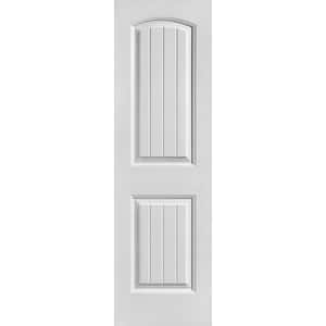 24 in. x 80 in. Primed 2-Panel Cheyenne Hollow Core Composite Interior Door Slab