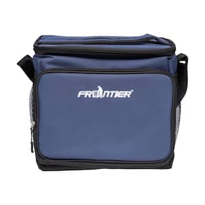 12 in. Thermal Insulated Lunch Bag with 3 exterior pockets, shoulder strap and handle