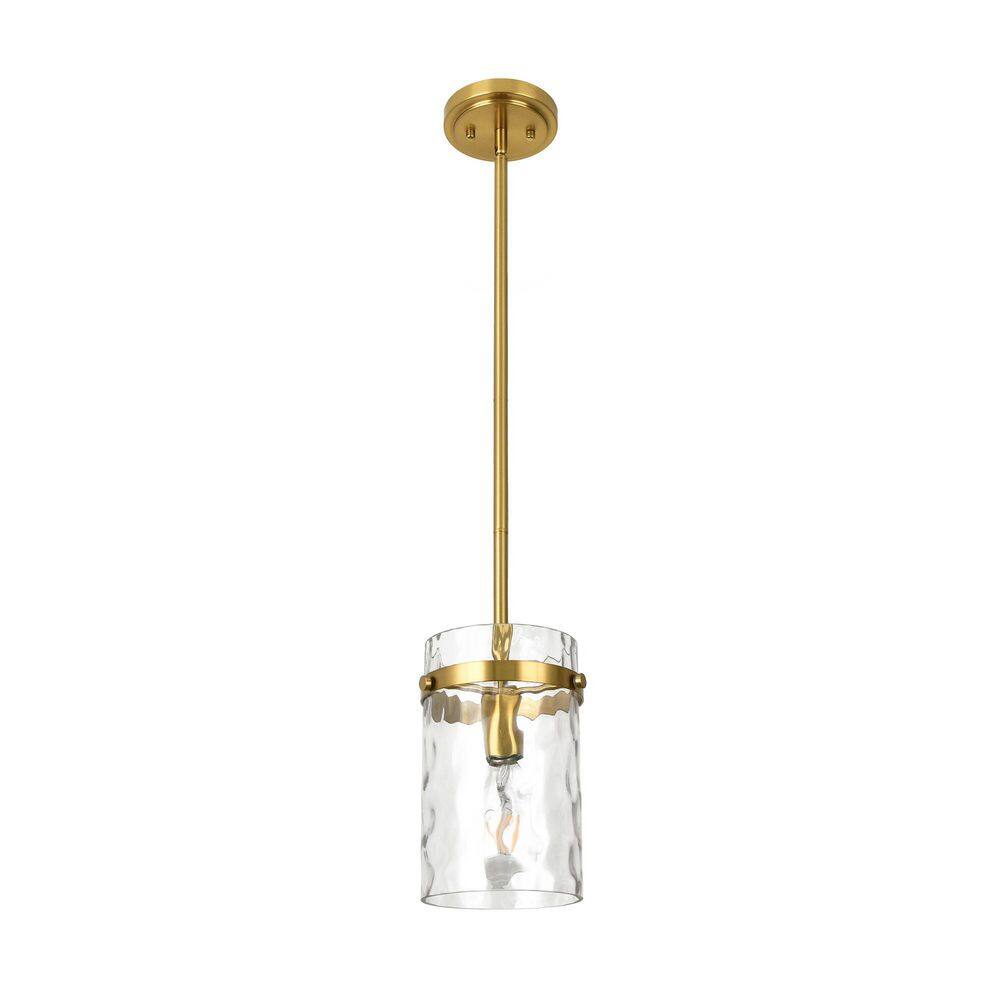 RayHome 1-Light Brass Vintage Pendant Light with Ribbed Clear Flower Glass Shade for Kitchen Island Living room price history on PriceWatchPro