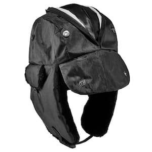 N-Ferno 6802Z L/XL Black Zippered Trapper Hat