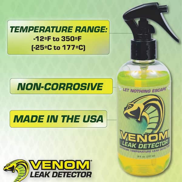 VENOM 8 oz. Leak Detector Spray with Visible Bubble Leak Detection