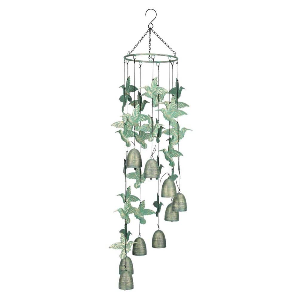 5.7 in. X 30.7 in. Metal Hummingbird Wind Chimes for Outside Home, Yard, Patio, Garden Decor price history on PriceWatchPro