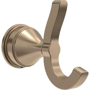 Smesiteli Double Robe Brushed Stainless Steel Bathroom Hardware Wall Hat  Clothes Hanger Rose Gold Y200108 From 14,51 €