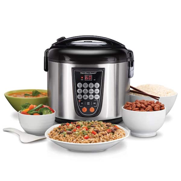 Hamilton Beach 4.5 Qt. Stainless Steel Digital Multi Slow Cooker 37523 -  The Home Depot