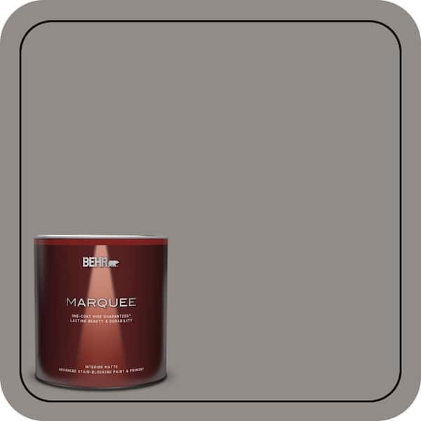 BEHR MARQUEE 1 qt. #790F-4 Creek Bend One-Coat Hide Matte Interior Paint & Primer