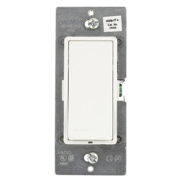 Leviton Vizia RF + 5-Amp Incandescent Scene Capable Switch - White/Ivory/Light Almond