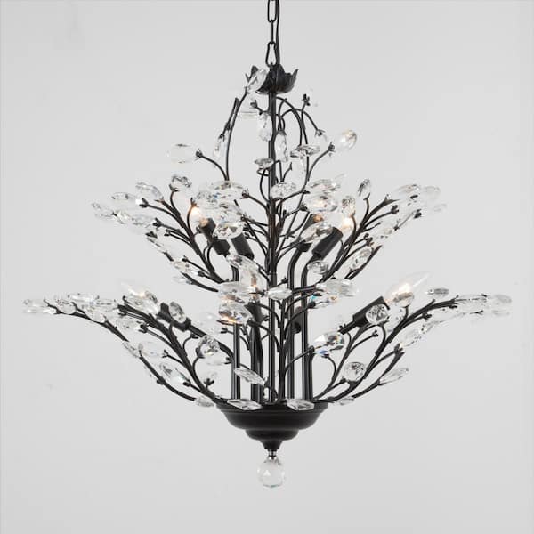 Maxax Chicago 8-Light Unique Traditional Chandelier with Crystal 