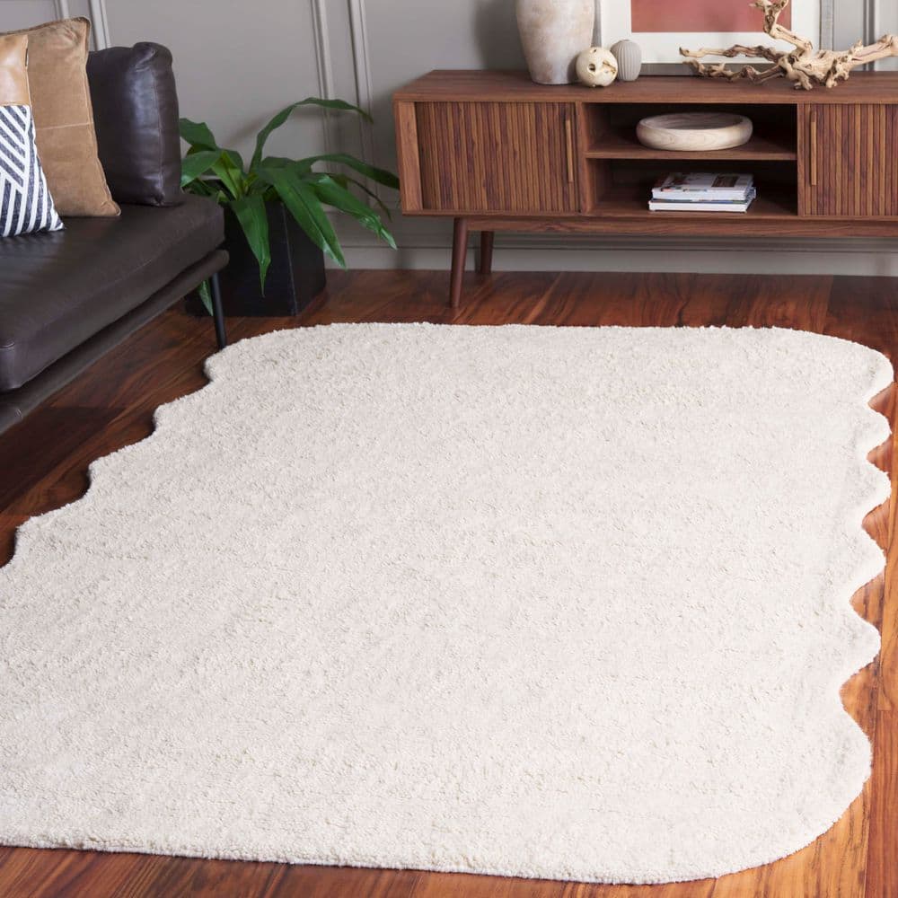 Vermont 6 ft. x 6 ft. Square Ivory Modern Solid Color Area Rug price history on PriceWatchPro