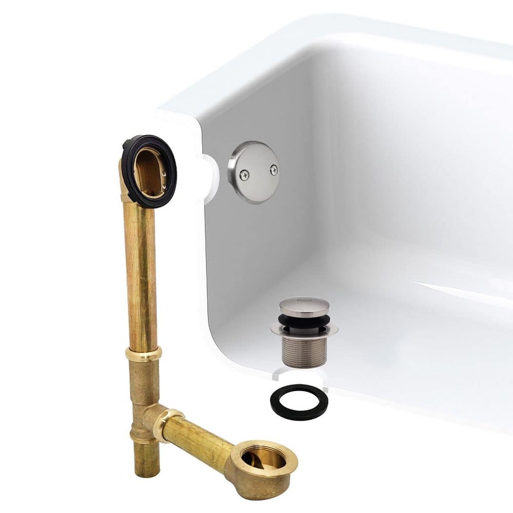 14 in. Brass Tip-Toe Drain Bath Waste in Stainless Steel price history on PriceWatchPro